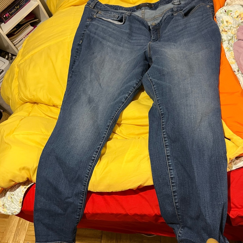 Torrid Dark Blue Skinny Jeans